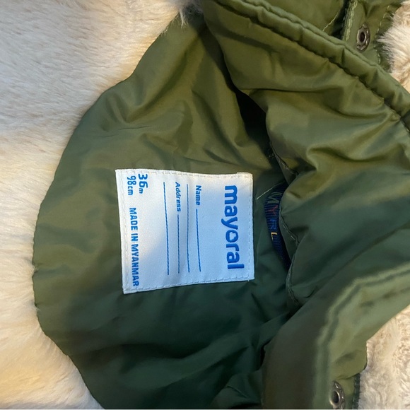 Mayoral Green Quilted Extra Warm Winter Coat - Picture 8 of 9